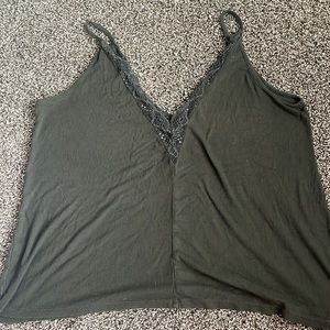 American Eagle Soft & Sexy Green Cami Top Size M